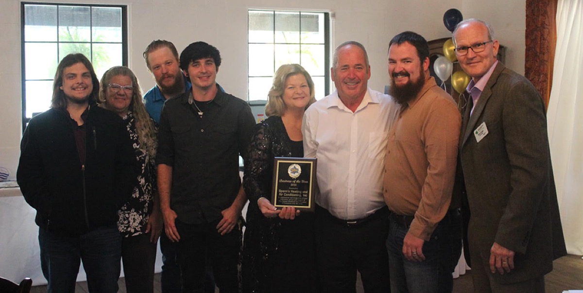 Spann’s accepting the Business of the Year award
